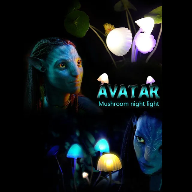 Firefly Night light led light control sensor mushroom lamp bedside ...