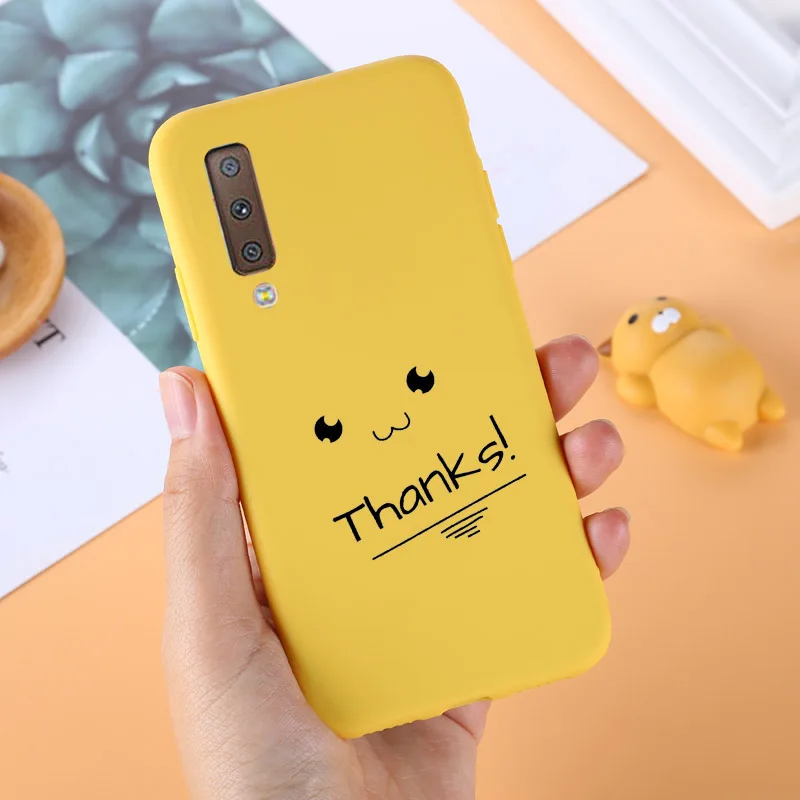 For Samsung Galaxy A7 2018 Case Silicone TPU Cover Phone Case For Samsung A7 A8 A6 Plus J4 J6 J8 2018 S7Edge S8 S9Plus Case Soft