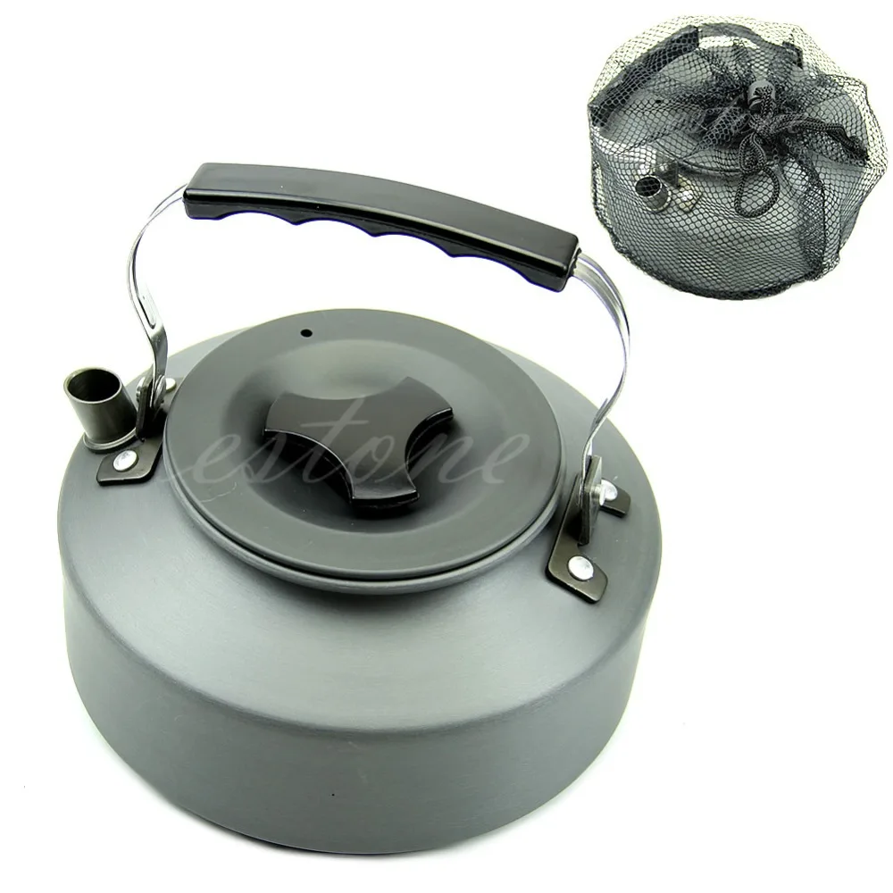 

1.1L Portable Outdoor Camping Survival Coffee Pot Water Kettle Teapot Aluminum
