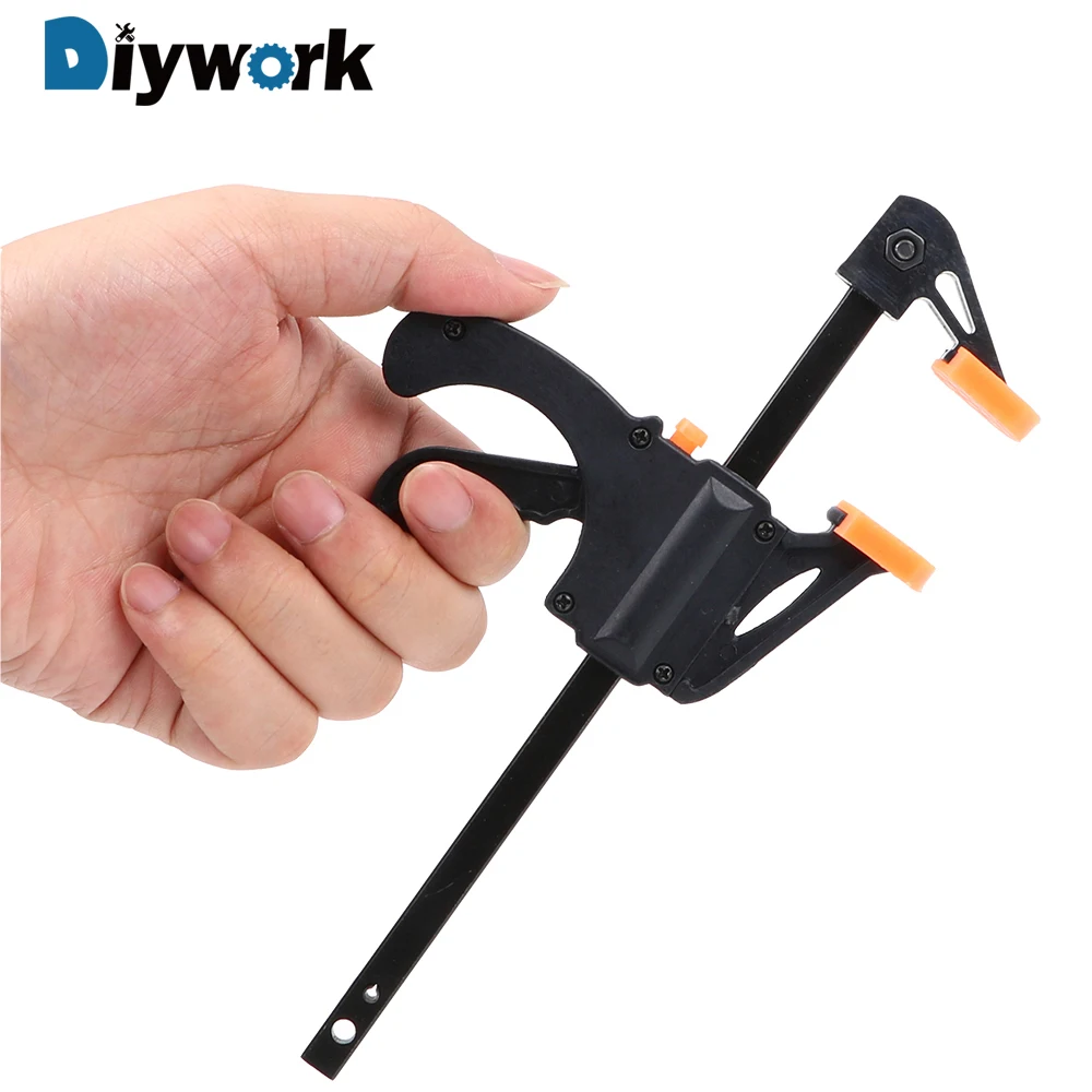 DIYWORK Tool Holder Quick Release Ratchet Carpentry Clamp Quick Squeeze Wooden Board Clip