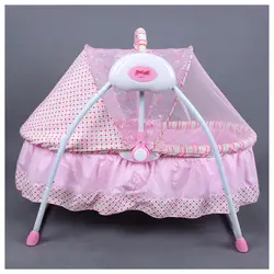 Многофункциональный Детские электрическая колыбель новорожденных Портативный складной кроватка качалка кровать Электрический