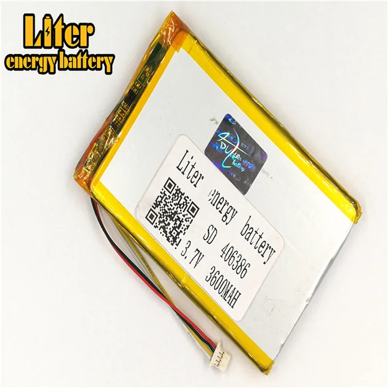Вилка 1 0-4 P дешевые 406386 3 7 v 3600mah перезаряжаемые литий-полимерные Планшетные ПК