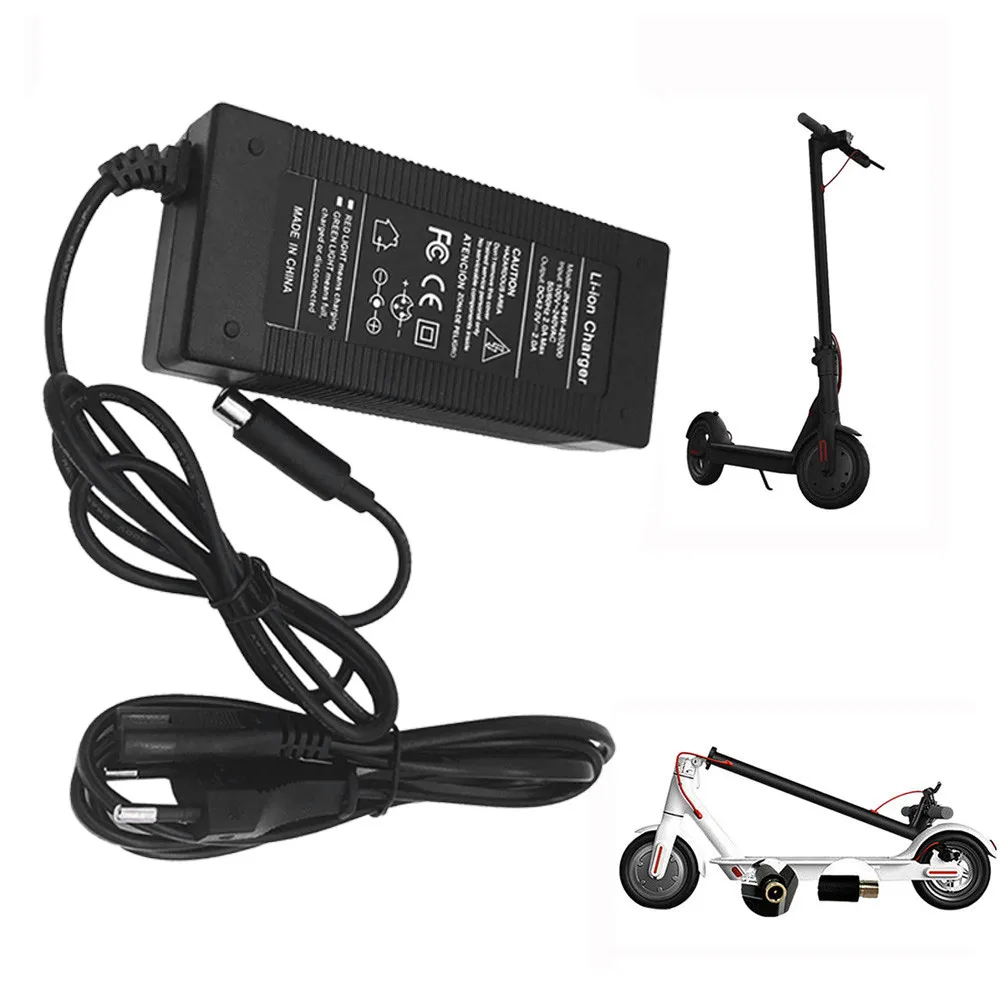 

42V 2A LED Battery Charger Charging For Xiaomi M365 Segway Ninebot ES1 ES2 ES4 EU Plug Faster Charger For XiaoMijia M365 L0611