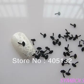 

GD11-3 Free Shipping Wholesale 100g/bag Cute Black Tree Glitter Nail art Glitter Pieces Nail art decoration