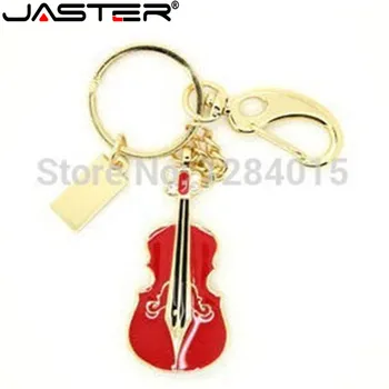 

JASTER Beauty crystal guitar Model Usb flash drive 8GB 16GB 32GB usb 2.0 memory stick pendrive gift for lovers 3 colors