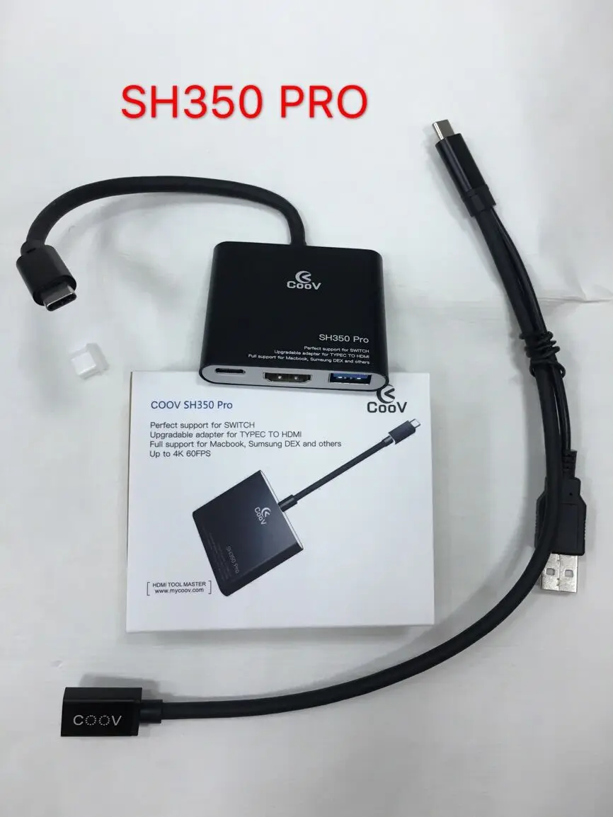 Обновленный адаптер Coov SH350 PRO Dock для USB type-c к HDMI конвертер концентратор Samsung DEX/MacBook