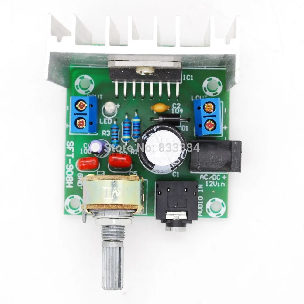 AC/DC12V TDA7297 Rev A низкий уровень шума аудио усилитель плата 2*15 Вт двухканальный