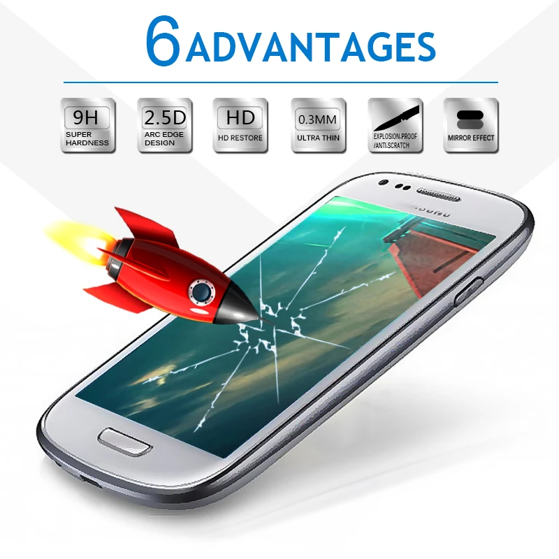 Для samsung Galaxy S7 S6 S8 Edge Plus закаленное Стекло 0 3 мм ультра тонкий Экран протектор для S3