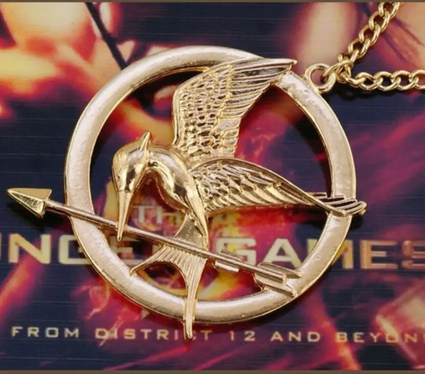 Hot Sale Fashion Film Jewelry The Hunger Games 1 Chains Necklace Ridicule Birds Animal For Women Men Gold Pendant Necklaces | Украшения и