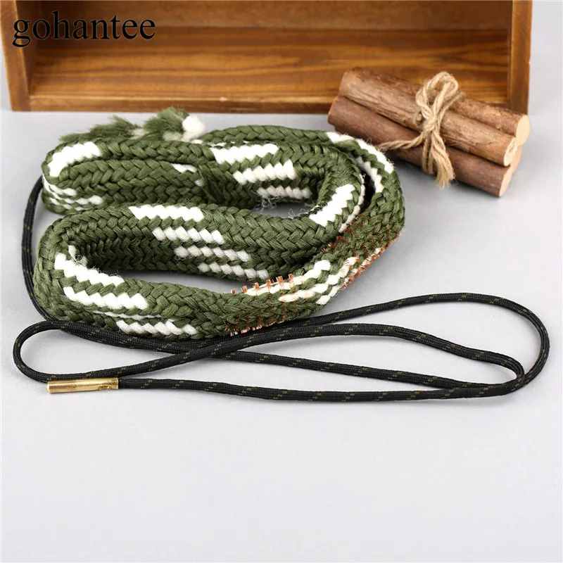 gohantee Tactical Gun Boresnake Cleaning Rope Clean Kit fit 20GA 20 Gauge Caliber Hunting Sling Barrel Cleaner for Pistol/Rifles