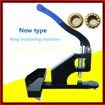 

New type buckle machine Ring buttoning machine Canvas puncher Printing cloth Buttonhole machine with Universal wheels