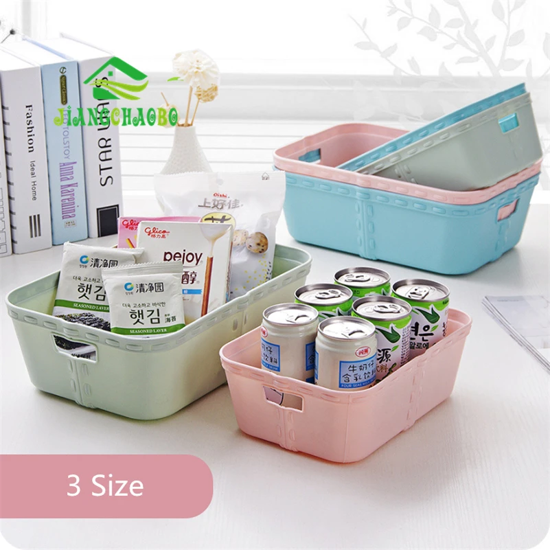 Imitation Rattan Plastic Storage Box Desktop Debris Finishing