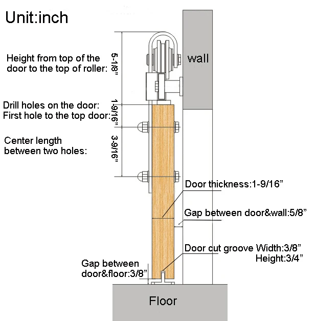 DIYHD 5FT-10FT деревенский черный классический оборудование для раздвижной двери сарая деревянные двери раздвижной трек комплект