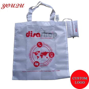 

Custom reusable folding shopping bag with polyester material 34*43 cm