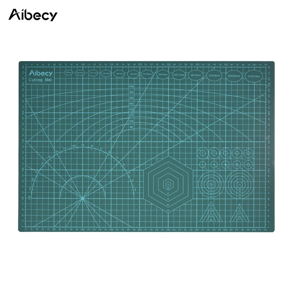 Aibecy pvc خليط أدوات a2 a3 قطع حصيرة ورقة الانتهازي النفس أداة التقطيع اليدوي diy الوجهين متاح-شفاء الوسادة