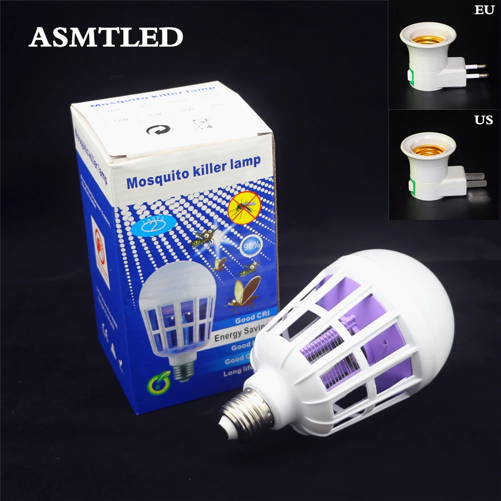 AC150 240V Mosquito Killer Lamp E27 15W 220V LED Bulb 6500K White Anti