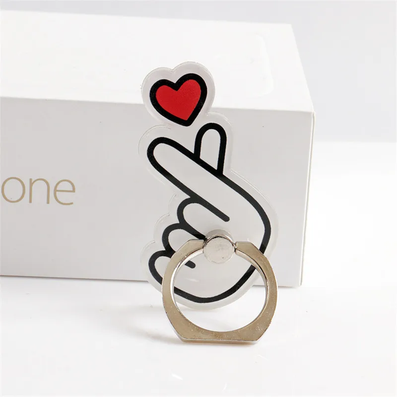 Universal 360 mobile phone smart phone bracket for iPhone Samsung Huawei millet degree bracket cartoon cute finger ring