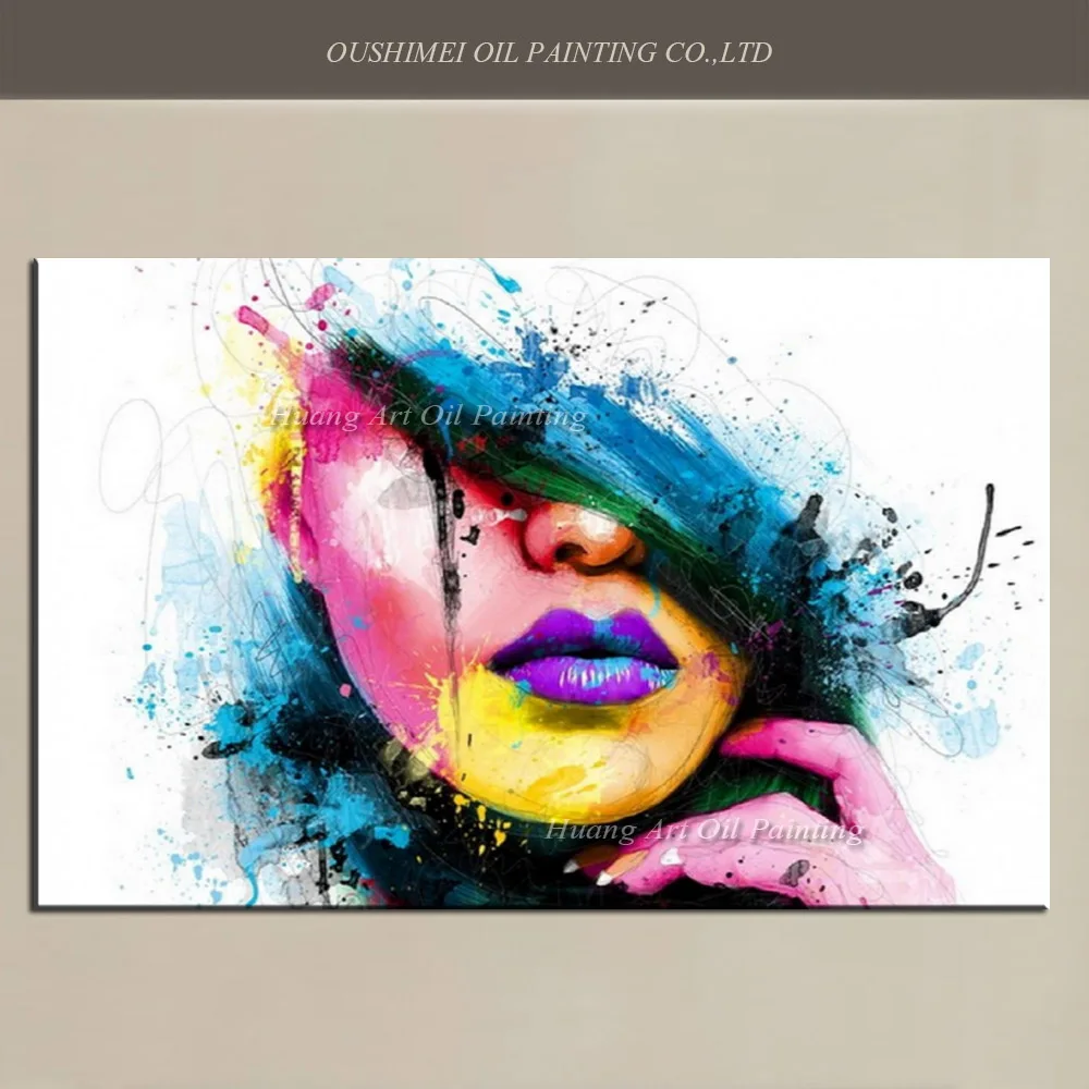 Wall Art For Large Fashion Painting Canvas Women Face Picture Wall Art For Large Fashion Painting Canvas Women Face Picture