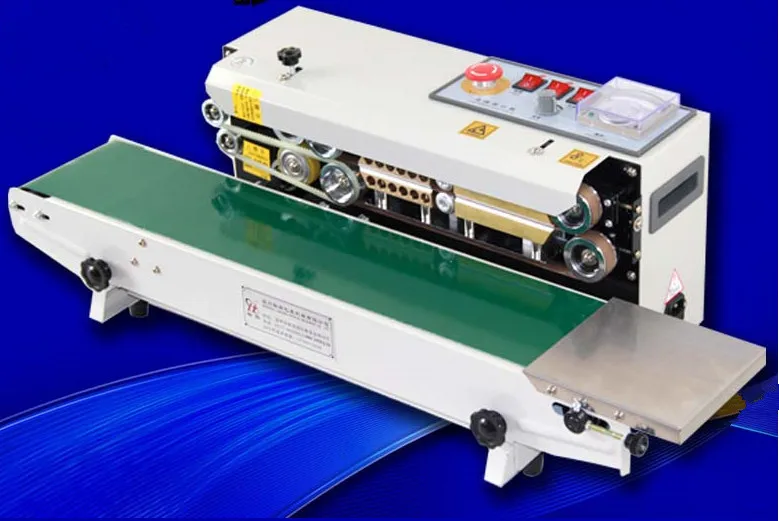 FR 770 Continuous film sealing machine,plastic bag package machine,horizontal heating sealing