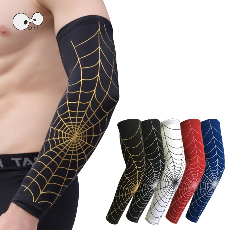 1PCS Spider  badminton Gym Fitness Long Arm Sleeve Basketball