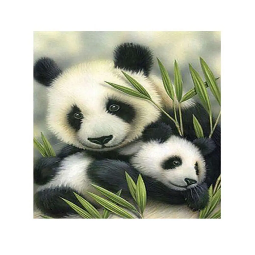 

DIY 5D Diamond Embroidery Painting Panda Mater and Baby Cross Stitch Craft New Dropshipping FAS