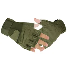 High Quality Outdoor Sports Fingerless Cycling Training Hunting Riding Wrist Wrap Game Microfiber Gloves 3 Colors M-XL