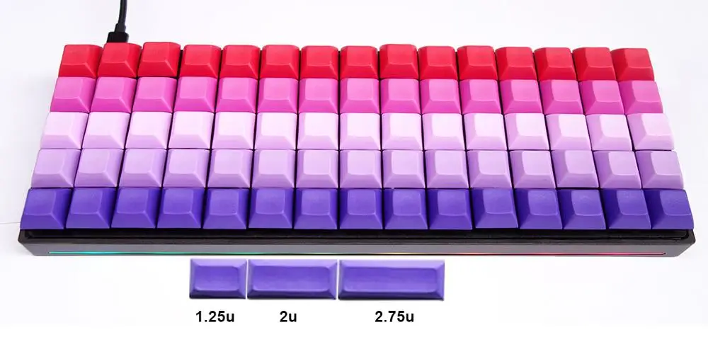 DSA Keycaps для pluck XD75 RGB75 artholinear клавиатуры для Cherry MX переключатели механической клавиатуры