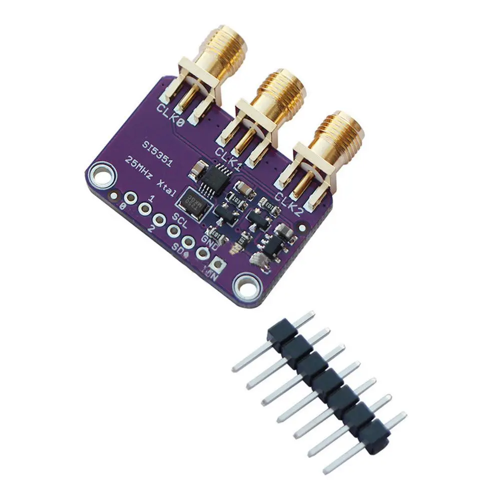 Лучшая цена Si5351A I2C 25 МГц генератор часов Breakout Board 8 кГц до 160 для Arduino|Генераторы