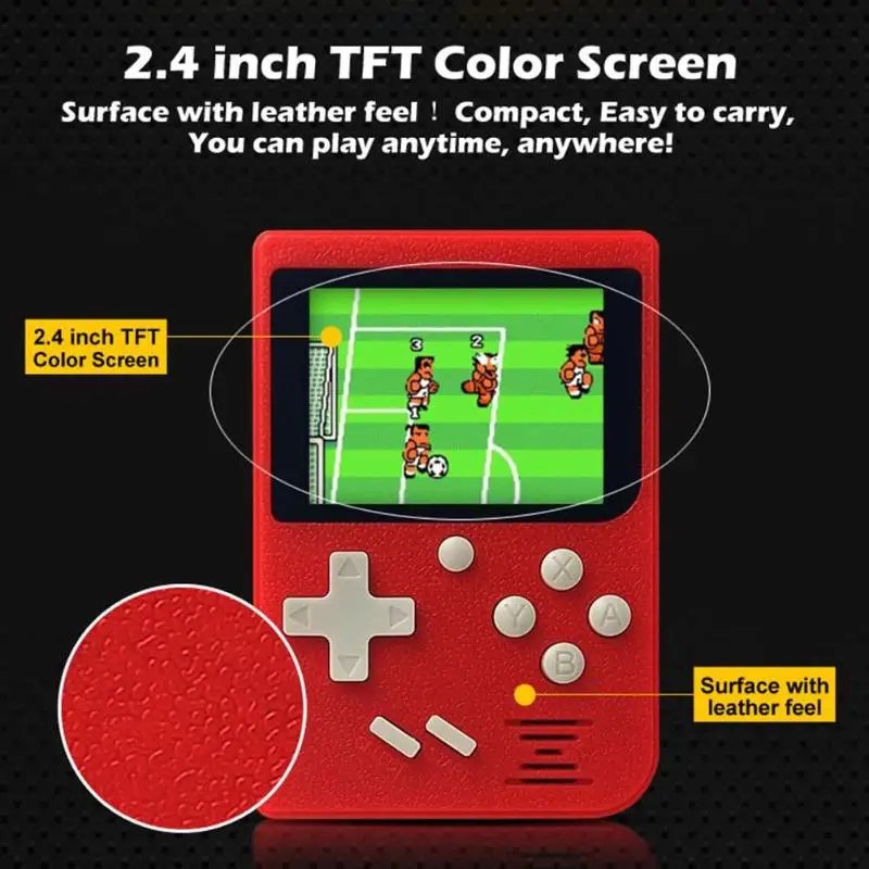 Портативная мини игровая консоль Ручной игровой плеер 8bit встроенный 129 игр