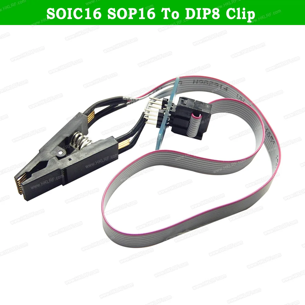 SOIC16 SOP16 для DIP8 зажим для RT809H RT809F TL866CS TL866A TL866II EZP2010 EZP2013 TNM5000 программатор тест на клипсе