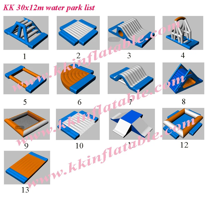 kk water park list