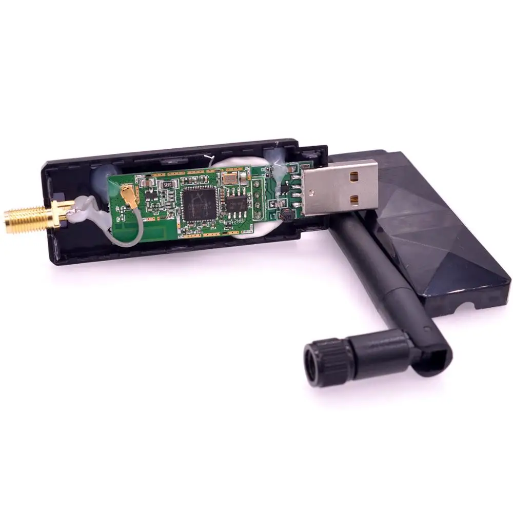 Wtxup Atheros ar9271 802.11n 150 Мбит/с Беспроводной USB WiFi адаптер + 3dbi Wi Fi Телевизионные антенны