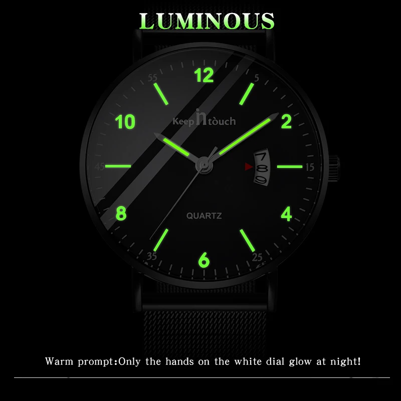  KEEP IN TOUCH Top Brand Mens Watches Quartz Luxury Fashion Military Men Watch Waterproof Sport Wris