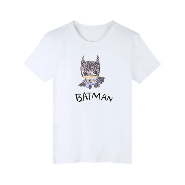 white batman print t shirt women summer plus size and cartoon funny plus size funny tees