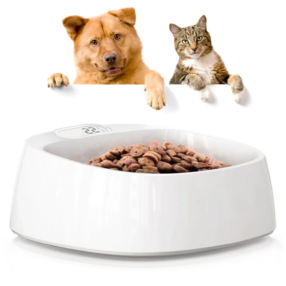 

Intelligent Weighing Pet Feeder Dog Cat Scale Food Bowl Non-slip Pet Bowl No Spill Anti-bacteria ABS Multi-functional Supplies