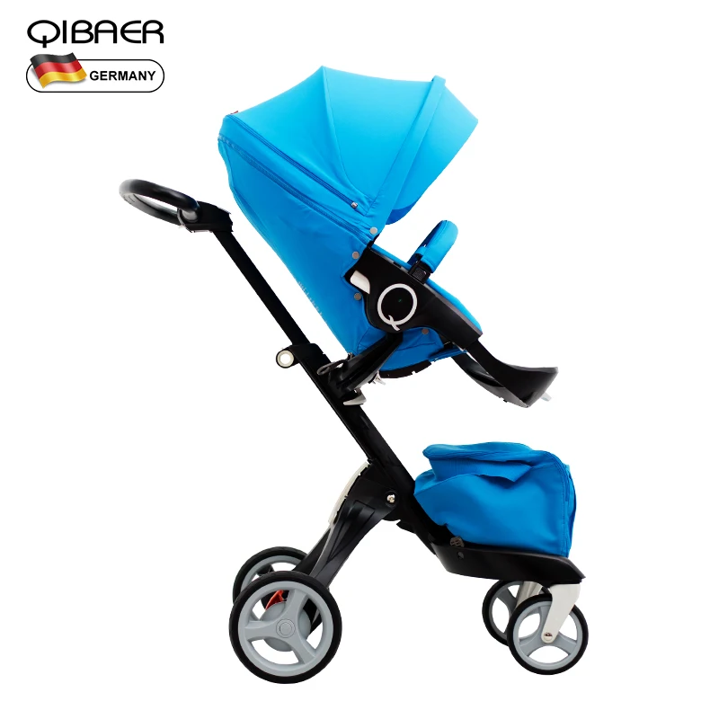 Отправить зонтик ЕС высокое качество экспорт Детские коляски высокий пейзаж детская коляска отправить бесплатные подарки новорожденного ребенка использовать - Цвет: Blue stroller