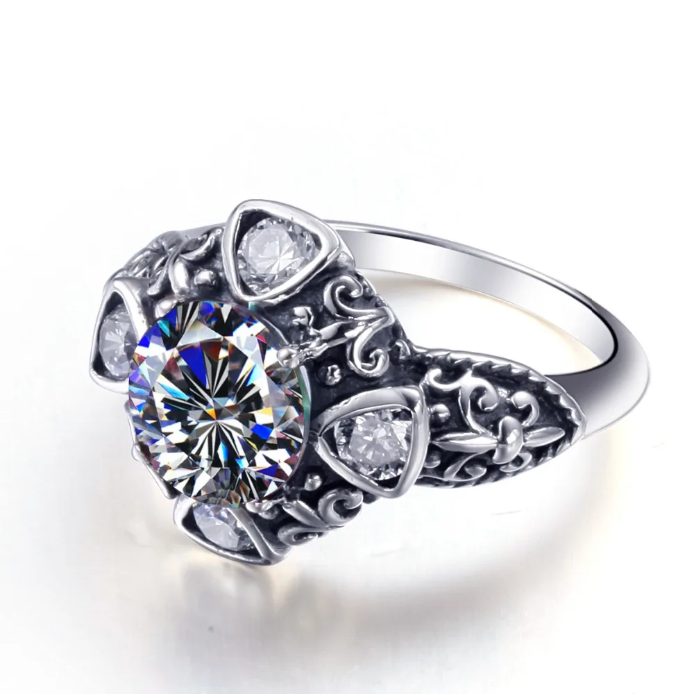Szjinao Snowflake Women Solid 100% Silver 925 Rhinestone Jewelry Zircon Vintage Christmas Decoration Dress Factory Direct Kraken