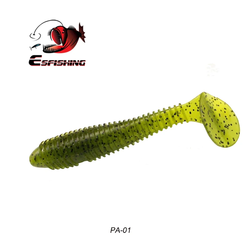 Esfishing Shad Swimbait вибро жир 65 мм 100 мм 3 г 10 г рыболовная Мягкая приманка для морской рыбалки Leurre Souple бас рыбалка форель - Цвет: PA01