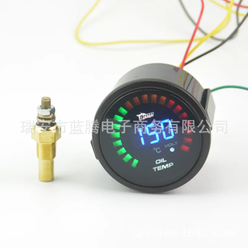 Per 52mm colore voltmetro digitale auto moto indicatore di