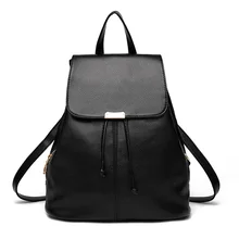 Женщины Рюкзак ИСКУССТВЕННАЯ Кожа Mochila Эсколар Школьные Сумки Для Подростков Девочек Топ-ручка Рюкзаки Дорожные Сумки Mochila Feminina