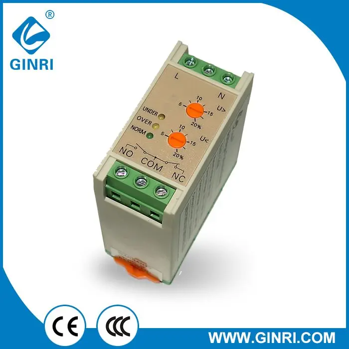 Ginri SVR 220W single phase voltage monitoring relay Adjustable