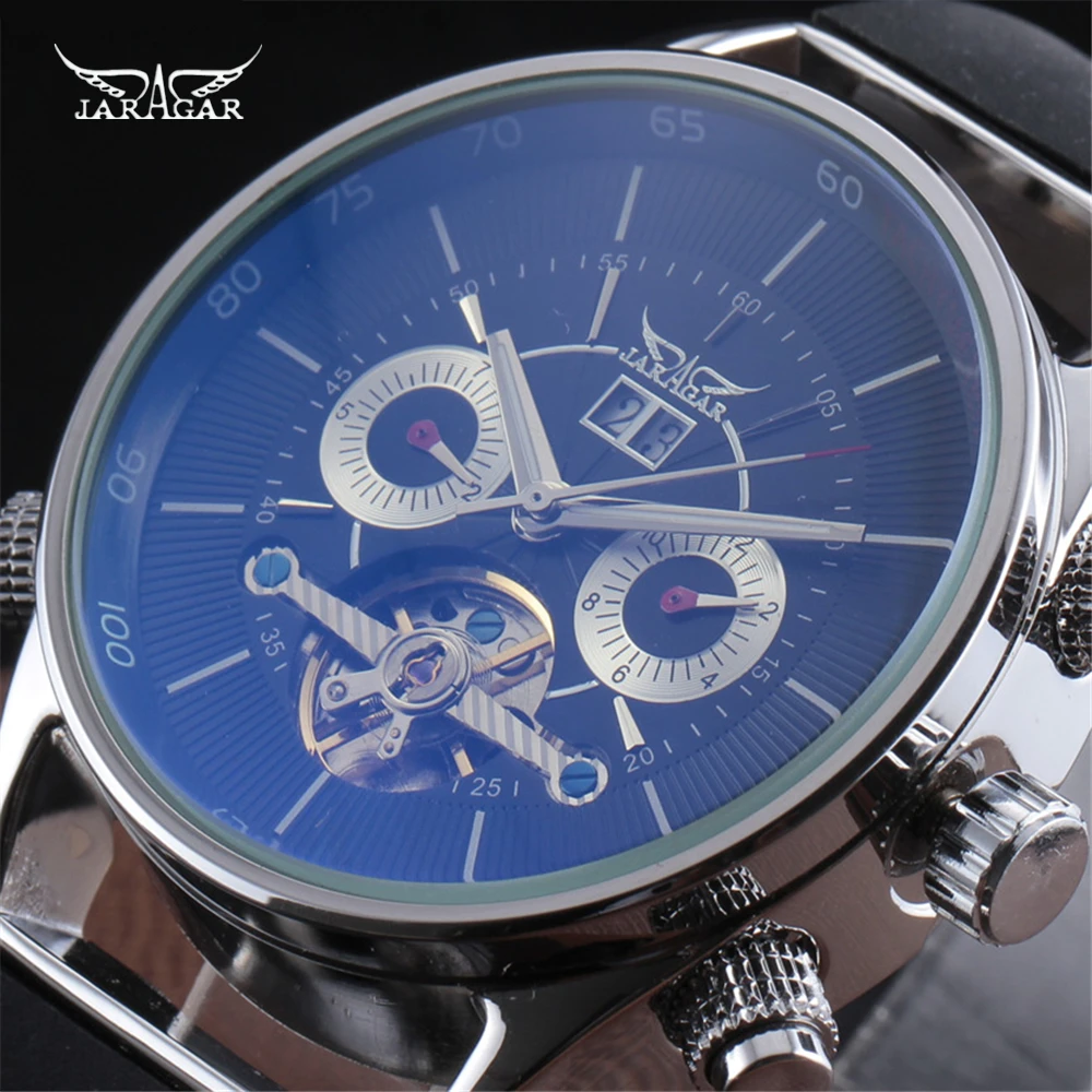 JARAGAR Tourbillon Automatic font b Mechanical b font font b Men b font font b Clock