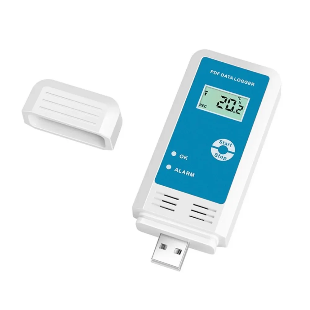 

YMUP-20 PDF Temperature Humidity Recorder LCD IP54 Waterproof USB Data Logger Tester Detector Thermometer Hygrometer Meter