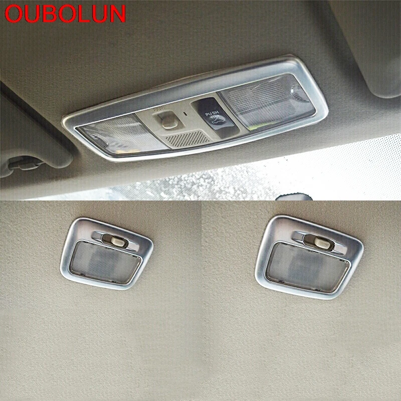 OUBOLUN ABS хром для Mitsubishi ASX 2013 2014 2015 2016 Передняя Задняя лампа чтения крышка лампы