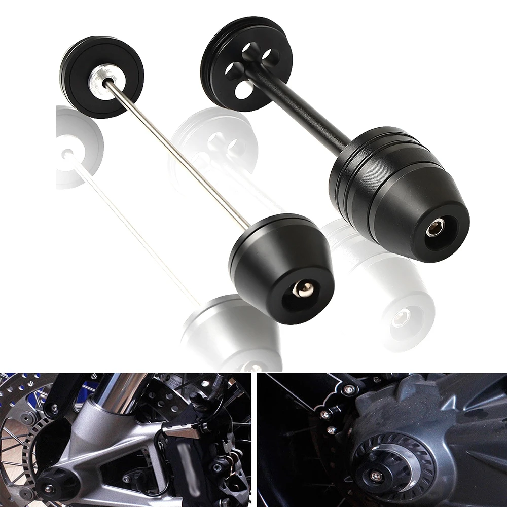 Motorcycle Front Rear Refit Wheel Fork Axle Sliders Cap Crash Falling