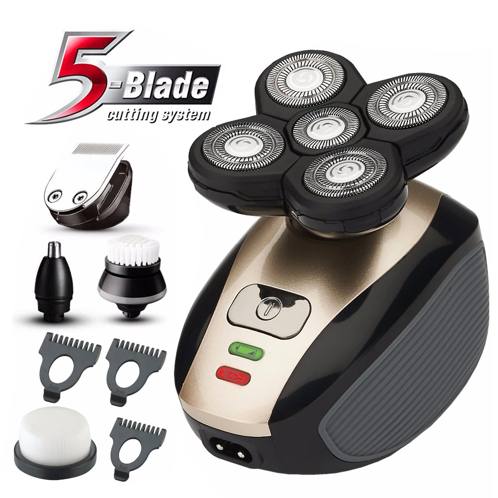 5 blade head shaver