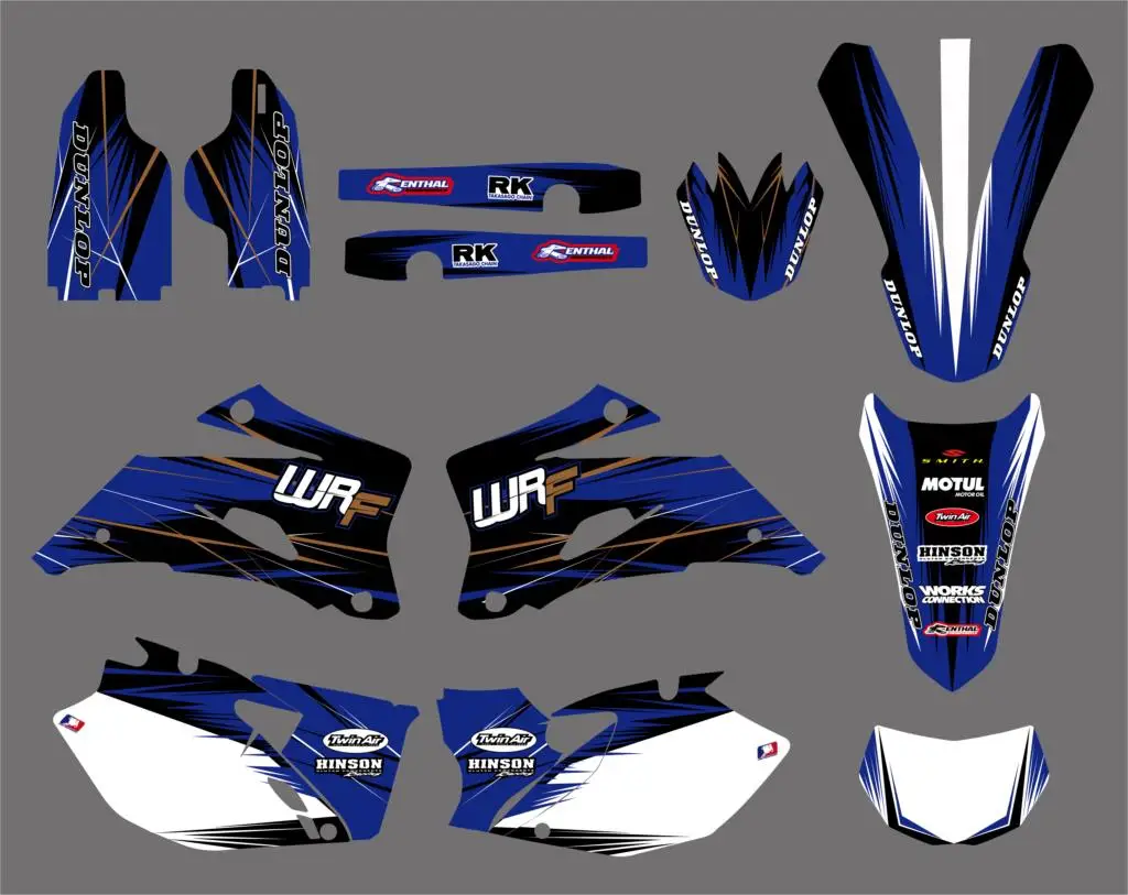 Набор графических наклеек NICECNC Team для Yamaha WR250F 2007 2013 WR450F 2011 WR 250F 450F наклейки на