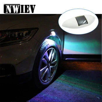 

NWIEV 1X Car LED wheel eyebrow light For Toyota Corolla Avensis Rav4 c-hr Volkswagen VW Passat B6 Solar energy lamp Accessories