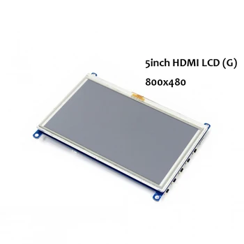 

5 inch Raspberry pi Touch Screen 800*480 Resistive Touch Screen LCD HDMI interface Supports Multi mini-PCs