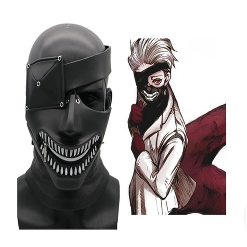 

Halloween Cosplay Movie Tokyo Ghouls One-Eyed Jin Muyan High Quality Mask Party Game Mask Props For Men And Women Apply
